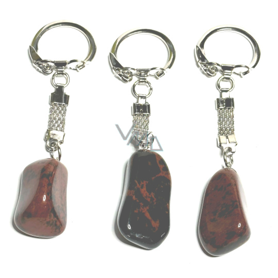 Obsidián Moka Troml přívěsek klíčenka přírodní kámen, cca 10 cm, 1 kus, kámen záchrany Obsidián Moka Troml přívěsek klíčenka přírodní kámen, cca 10 cm, 1 kus, kámen záchrany