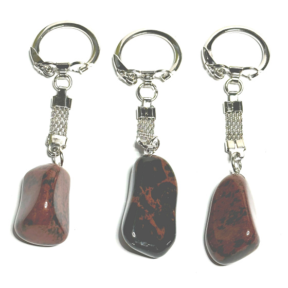 Obsidián Moka Troml přívěsek klíčenka přírodní kámen, cca 10 cm, 1 kus, kámen záchrany