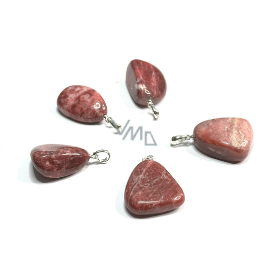 Thulite Troml přívěsek, přírodní kámen, M cca 3 cm, 1 kus, kámen transformace