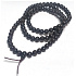 108 Mala náhrdelník Ebenové přírodní tibetské buddhistické modlitební kolo, šestiznakové mantra korálky, 8 mm