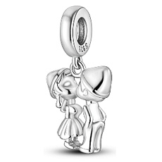 Charm Líbácí kouzlo, Ta pusa je má, ta pusa je tvá, přívěsek na náramek láska Charm Líbácí kouzlo, Ta pusa je má, ta pusa je tvá, přívěsek na náramek láska