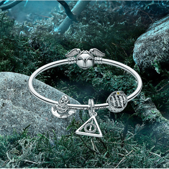 Sterlingové stříbro Harry Potter - Zlatonka náramek 19 cm Sterlingové stříbro Harry Potter - Zlatonka náramek 19 cm