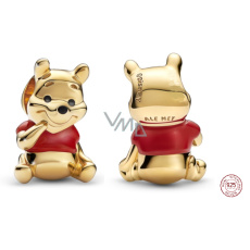 Charm Sterlingové stříbro 925 Disney Medvídek Pú, korálek na náramek, film