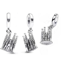 Charm Španělsko, Barcelona La Sagrada Familia, přívěsek na náramek cestování