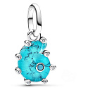 Charm Mořský šnek, imitace tyrkenit, přívěsek na náramek moře