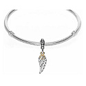 Charm Andělská láska, křídlo anděla, 2v1 přívěsek na náramek symbol