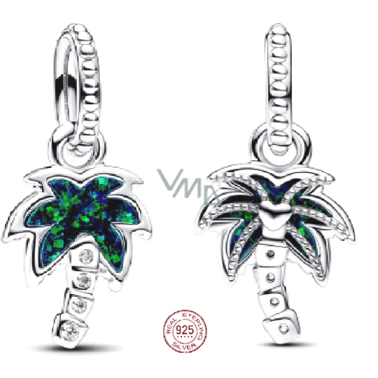 Charm Srebrna 925 Palma, zawieszka na bransoletkę przyroda Charm Srebrna 925 Palma, zawieszka na bransoletkę przyroda