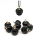 Obsidian Jablko poznání přívěsek, přírodní kámen 2,7 x 15 mm, kámen záchrany