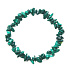 Malachit náramek elastický sekaný přírodní kámen 19 cm, kámen splněných přání