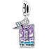 Charm Tarot karta – Věž The Tower, přívěsek na náramek symbol