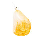 Citrín s křemenem Troml přívěsek, přírodní kámen, M cca 3 cm, 1 kus, AA kvalita, kámen hojnosti, úspěchu
