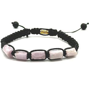 Ametyst náramek přírodní kámen, ručně pletený, nastavitelná velikost, korálek 15 x 6 mm kámen králů a biskupů