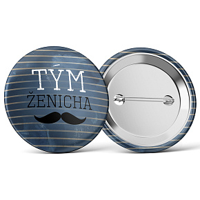 Nekupto Placka Tým ženicha 5,5 cm