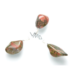 Unakit Troml přívěsek přírodní kámen, M cca 3 cm, 1 kus, kámen osobního růstu a vizí