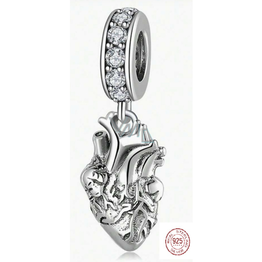 Charm Sterlingové stříbro 925 Srdce, přívěsek na náramek láska Charm Sterlingové stříbro 925 Srdce, přívěsek na náramek láska
