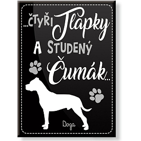 Nekupto Mazlíčci magnet Doga 66 x 90 x 2 mm