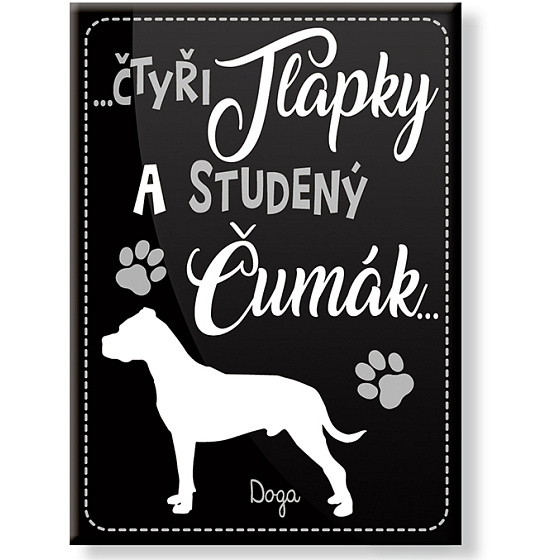 Nekupto Mazlíčci magnet Doga 66 x 90 x 2 mm