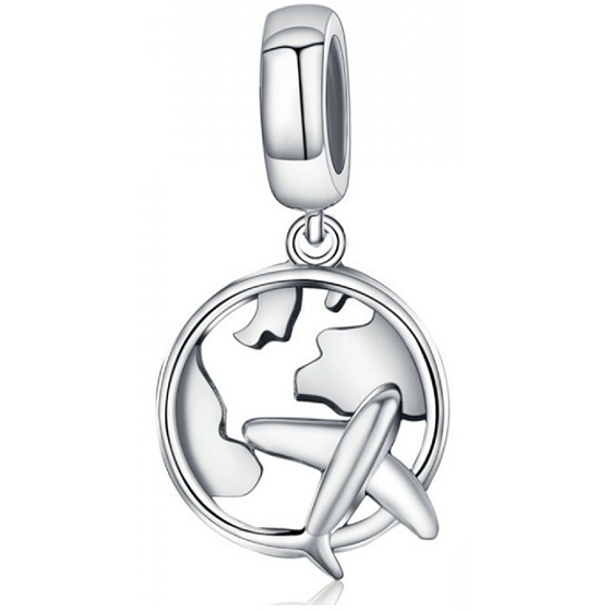 Charm Cestování je život - letem světem, přívěsek na náramek cestování