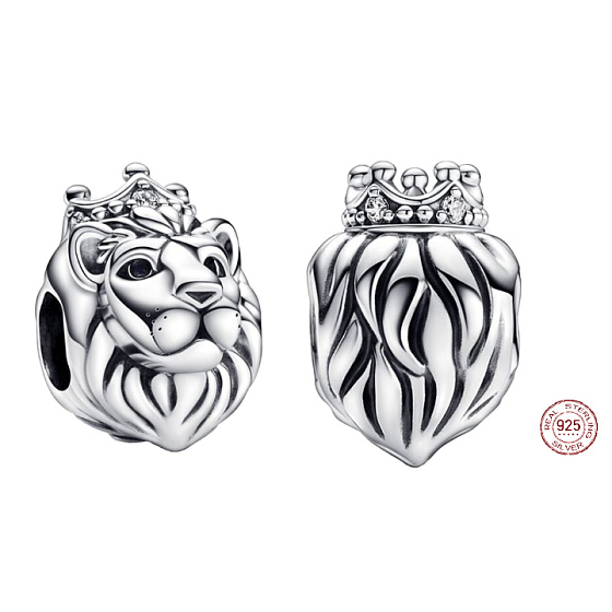 Charm Královský lev, korálek na náramek symbol