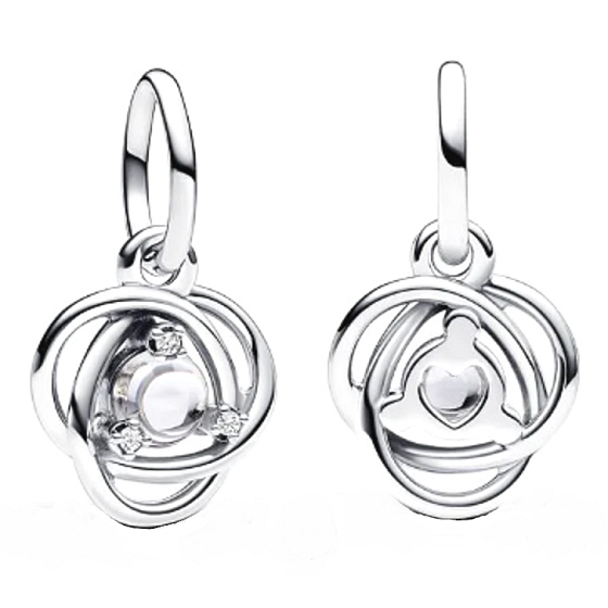 Charm Kruh věčnosti Umělá perla, červen, přívěsek na náramek symbol