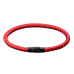 Lanový Magnetický náramek – červený 21,5 cm x 4 mm, unisex