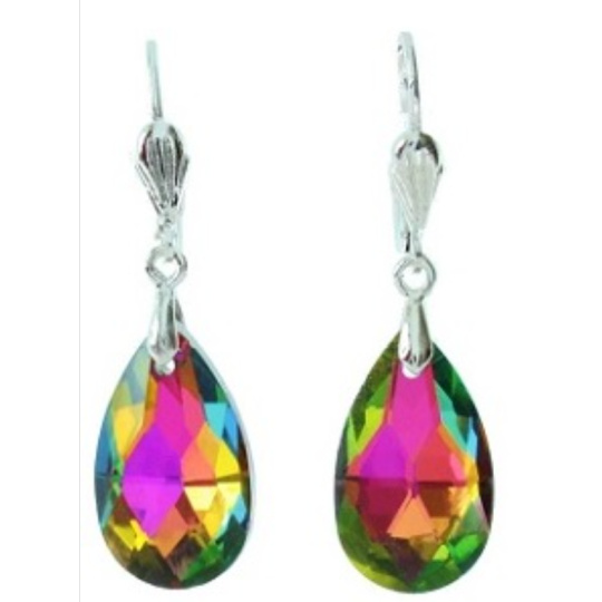 Aurazářič Magické náušnice broušená slza nejsem jen šperk 4 cm