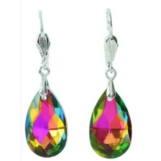 Aurazářič Magické náušnice broušená slza nejsem jen šperk 4 cm