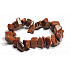 Goldstone zlatý náramek přírodní elastický sekaný 16 - 17 cm, kámen ambicí