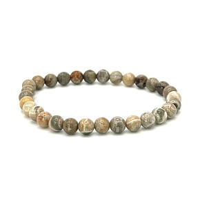 Celestin chryzantémový náramek elastický přírodní kámen, kulička 6 mm / 16 - 17 cm