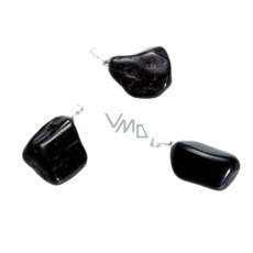 Turmalin Skoryl Troml přívěsek přírodní kámen, M cca 3 cm, 1 kus, strážce dobré nálady