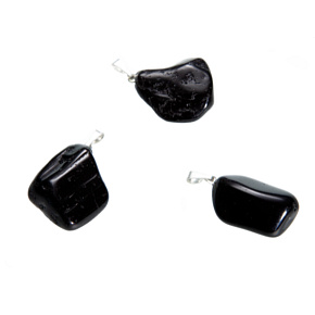 Turmalin Skoryl Troml přívěsek přírodní kámen, M cca 3 cm, 1 kus, strážce dobré nálady