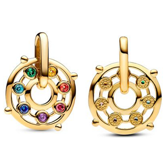 Charm Mini medailon - Čakra, přívěsek na náramek, symbol