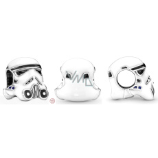 Charm Sterlingové stříbro 925 Marvel Star Wars Helma Stormtrooper, korálek na náramek, film