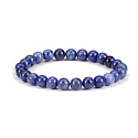 Dumortierit náramek elastický přírodní kámen, kulička 8 mm / 16 - 17 cm, mládí v srdci