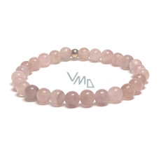 Turmalín Rubelit náramek elastický přírodní kámen, kulička 6 mm / 16 - 17 cm, strážce dobré nálady