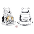 Charm Sterlingové stříbro 925 Disney 100. výročí Medvídek Pú, korálek na náramek, film