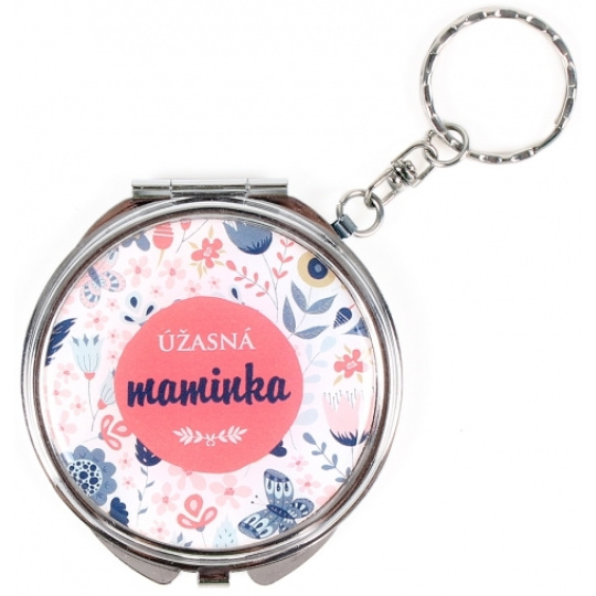 Albi Zrcátko - klíčenka s textem Úžasná maminka 6,5 cm