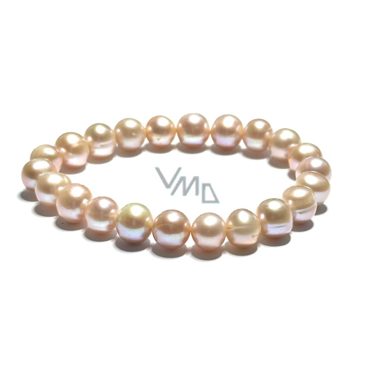 Perla říční fialová náramek elastický přírodní, kulička 9 mm / 16 - 17 cm, symbol ženskosti, přináší obdiv Perla říční fialová náramek elastický přírodní, kulička 9 mm / 16 - 17 cm, symbol ženskosti, přináší obdiv