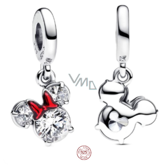 Charm Sterlingové stříbro 925 Disney Minnie silueta, přívěsek na náramek film