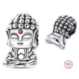 Charm Sterlingové stříbro 925 Duchovní symbol, Buddha – klid mysli, ochrana a vnitřní síla, korálek na náramek