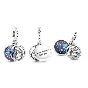 Charm Disney Dumbo a jeho sladké sny, 2v1 přívěsek na náramek rodina