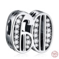 Charm Sterlingové stříbro 925 60 výročí, korálek na náramek