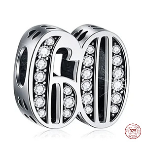 Charm 60 výročí, korálek na náramek