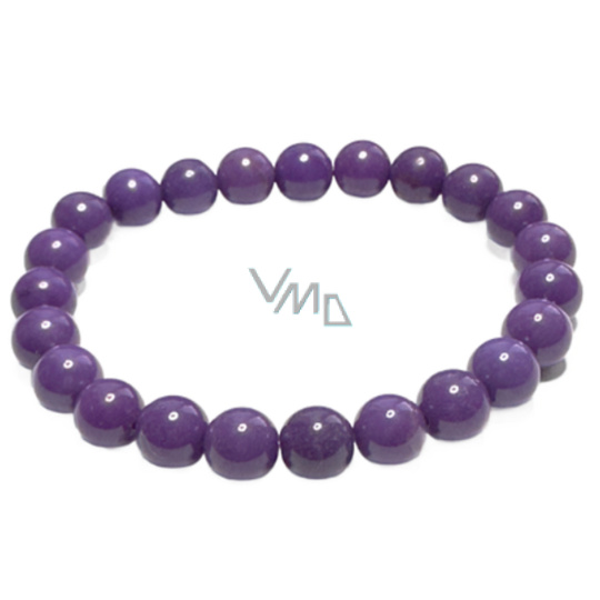 Fosfosiderit náramek elastický přírodní kámen, kulička 8 mm / 16 - 17cm, kámen klidu a stability