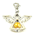 Anděl strážný přívěsek se zlatou perličkou 29 x 37 mm