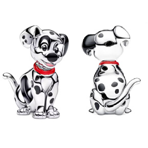 Charm Disney 101 dalmatinů, přívěsek na náramek, roztomilé štěně, symbol radosti a přátelství, film