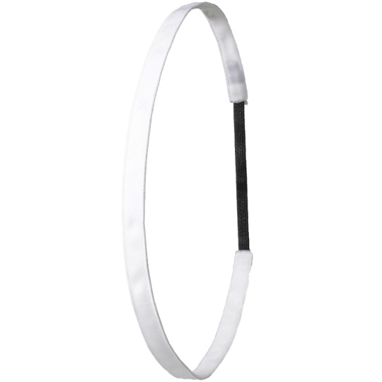 Ivybands Protiskluzová čelenka do vlasů bílá, unisex 1 cm