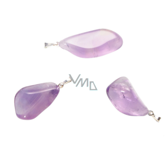 Ametyst Brazílie Troml přívěsek, přírodní kámen, S cca 2,5 cm, 1 kus, kámen králů a biskupů