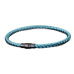 Lanový Magnetický náramek – světle modrý 20,5 cm x 4 mm, unisex
