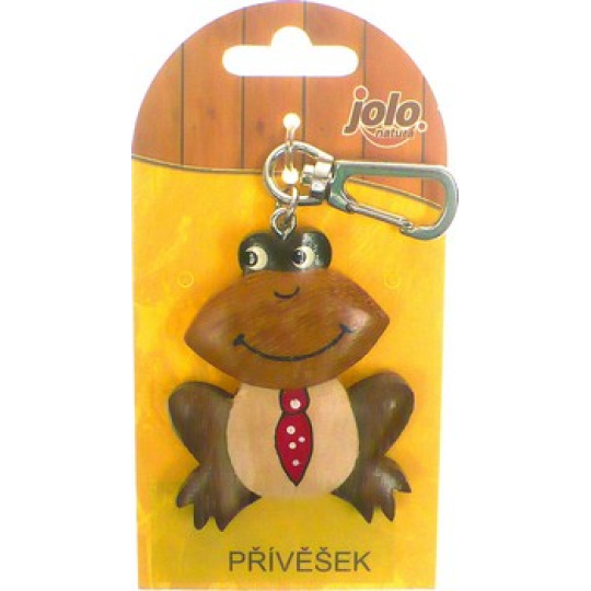 Nekupto Jolo Natura přívěšek dřěvěný velký Žabka 1 kus
